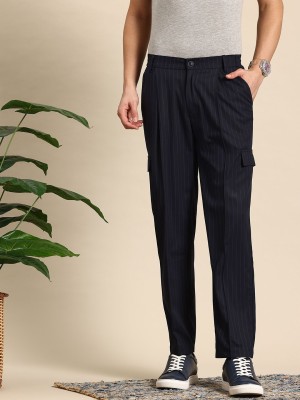 Mast & Harbour Regular Fit Men Blue Trousers