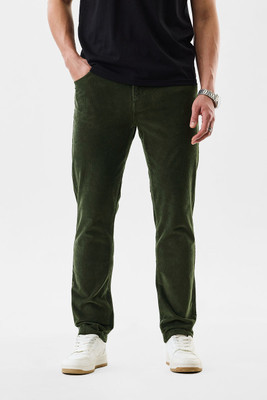 Snitch Regular Fit Men Dark Green Trousers