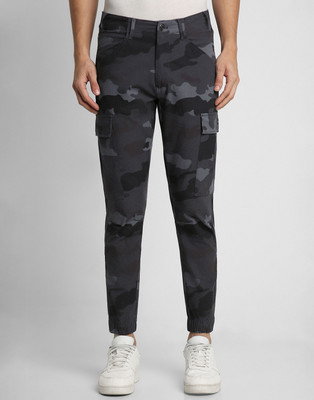 PETER ENGLAND Regular Fit Men Grey Trousers