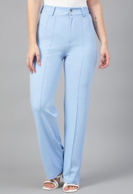 nandhika creations Regular Fit Women Light Blue Trousers