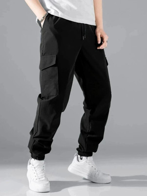 KalikaLifestyle Regular Fit Men Black Trousers