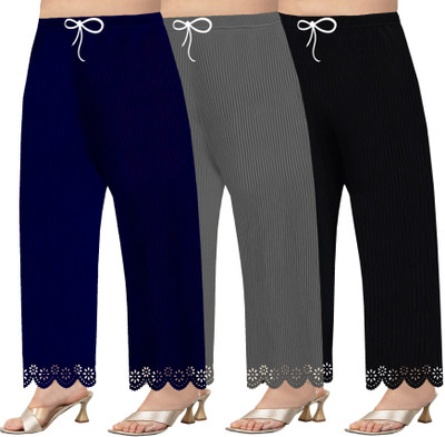 Coolzy Fashion Straight Fit Women Multicolor Trousers