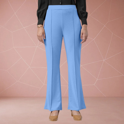 Squadfashion Comfort Fit, Regular Fit Women Light Blue Trousers