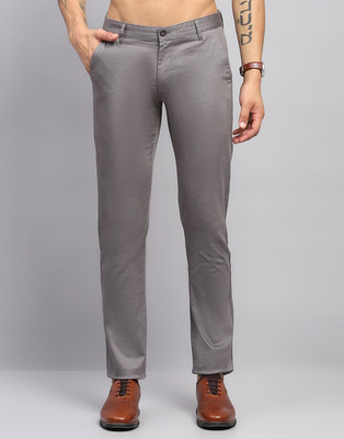 MONTE CARLO Regular Fit Men Grey Trousers