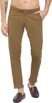 V-MART Regular Fit Men Brown Trousers