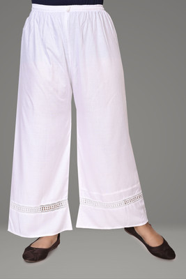 S Modern World Slim Fit Women White Trousers