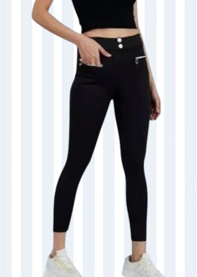 Classy creations Comfort Fit Women Black Trousers