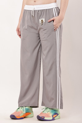 MYLOOKUP Regular Fit Women Grey Trousers