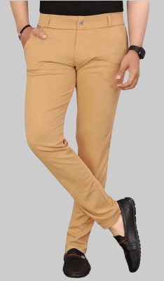 armanfashion Slim Fit Men Khaki Trousers