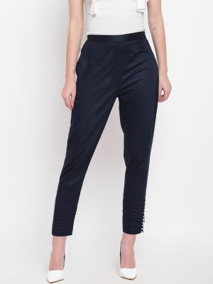 Slurry Regular Fit Women Dark Blue Trousers