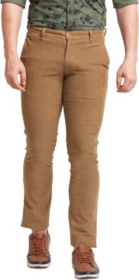 PARX Regular Fit Men Khaki Trousers