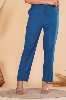 Salasar Balaji Straight Fit Women Black Trousers