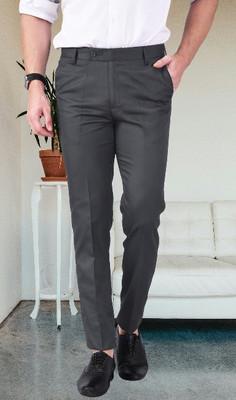 AD & AV Regular Fit Men Grey Trousers