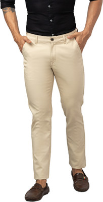 Globus Slim Fit Men Beige Trousers