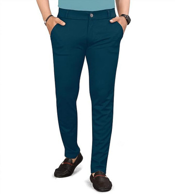 EXPORIO Regular Fit Men Blue Trousers