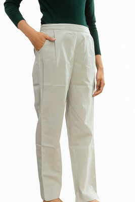 rk fabric zone Regular Fit Women Grey Trousers