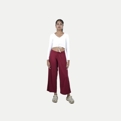 radprix Regular Fit Women Red Trousers