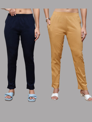 URBAN TRENDING Straight Fit Women Multicolor Trousers