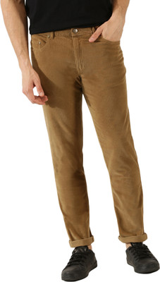 THOMAS SCOTT Regular Fit Men Khaki Trousers