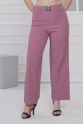 NEYSA Straight Fit Women Pink Trousers