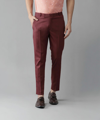 FUBAR Regular Fit Men Maroon Trousers