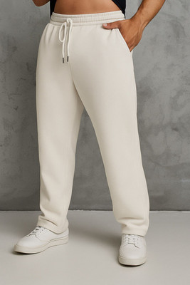 Dockstreet Loose Fit Men White Trousers