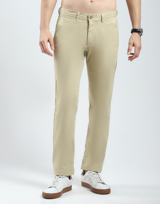 MONTE CARLO Slim Fit Men Khaki Trousers