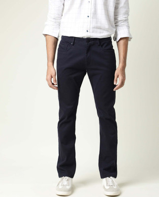 RARE RABBIT Slim Fit Men Blue Trousers