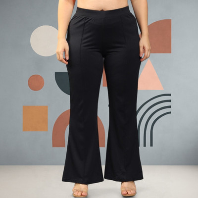 nitafashion Loose Fit Women Black Trousers
