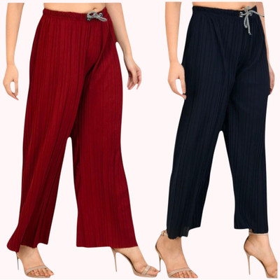 FABBIZZ Regular Fit Women Multicolor Trousers