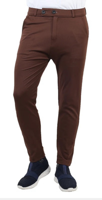 RSTAR Slim Fit Men Brown Trousers