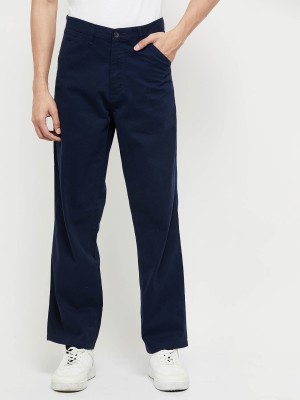 MAX Regular Fit Men Blue Trousers