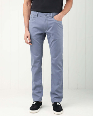 RARE RABBIT Slim Fit Men Blue Trousers