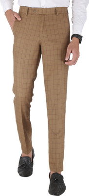 GANPATISULZ Relaxed Men Khaki Trousers