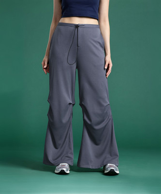 Dressberry Loose Fit Women Grey Trousers