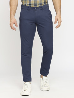 BASICS Tapered Men Blue Trousers