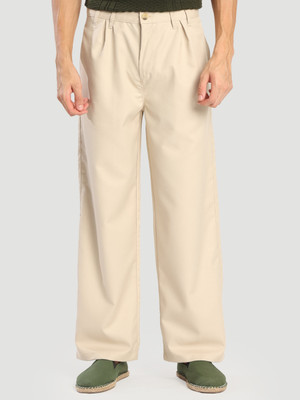 Bene Kleed Relaxed Men Cream Trousers