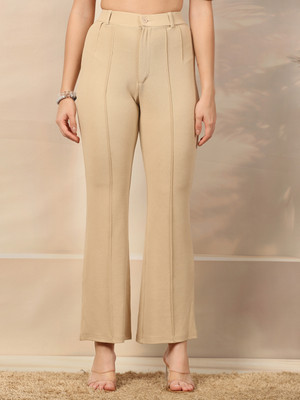 AAYU Flared Women Multicolor Trousers