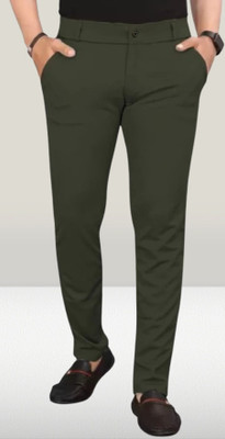Nk staylish Regular Fit Men Green Trousers