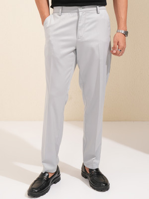HIGHLANDER Slim Fit Men Grey Trousers