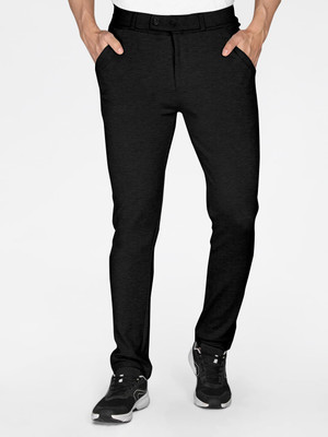 Royal silkfashions Slim Fit Men Black Trousers