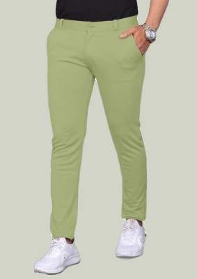 GAUMUKHI CREATION Relaxed, Regular Fit Men Light Green Trousers