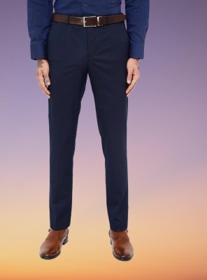 Kurus Slim Fit Men Blue Trousers