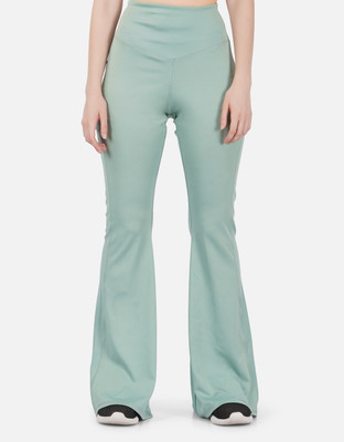 IMPERATIVE by NEU LOOK Flared Women Green Trousers