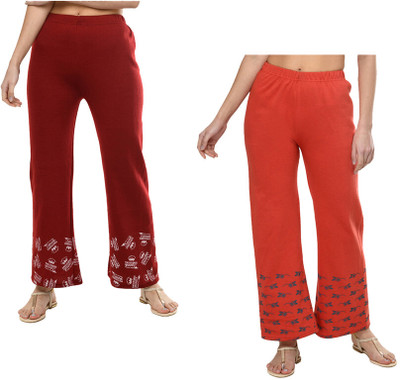 Indistar Flared Women Multicolor Trousers