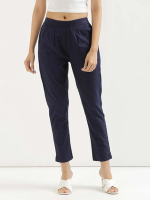 BNA BNAYA Regular Fit Women Blue Trousers