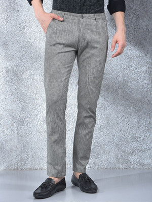 Canary London Slim Fit Men Green Trousers