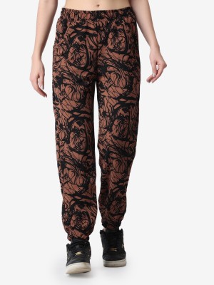 POPWINGS Relaxed Women Brown Trousers