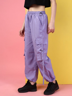 Kaali Peeli Regular Fit Women Purple Trousers