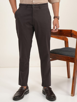 HIGHLANDER Tapered Men Black Trousers